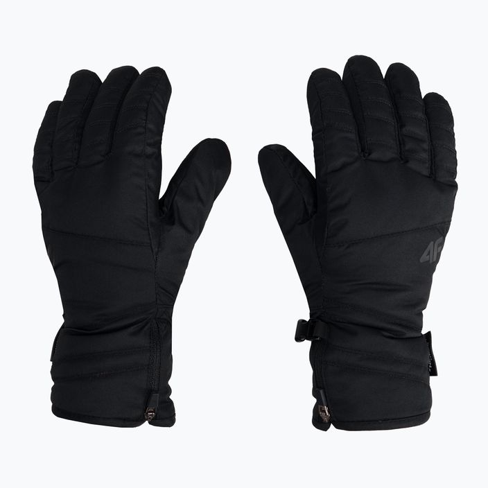 Γυναικεία γάντια σκι 4F μαύρο H4Z22-RED003 3