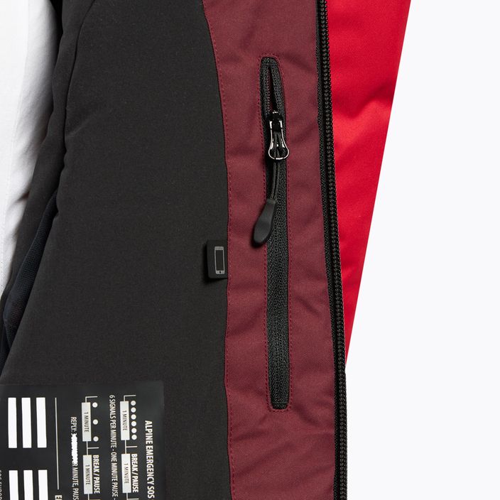 Ανδρικό μπουφάν σκι 4F μπορντό-κόκκινο H4Z21-KUMN015 11