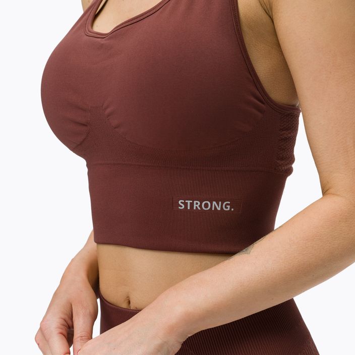 STRONG POINT Shape & Comfort cup training top καφέ 1118 4