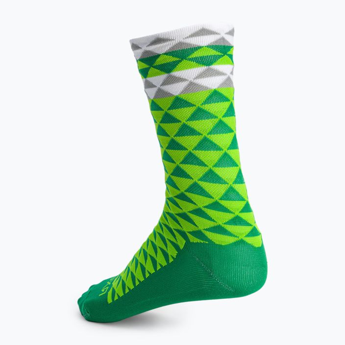Luxa Ασύμμετρες κάλτσες ποδηλασίας πράσινες LUHE19SAMGS 3
