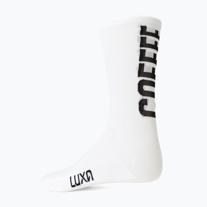 Luxa Coffee Ride κάλτσες ποδηλασίας λευκές LAM21SCRWS1 4