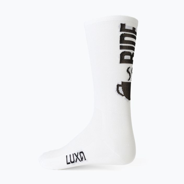 Luxa Coffee Ride κάλτσες ποδηλασίας λευκές LAM21SCRWS1 5