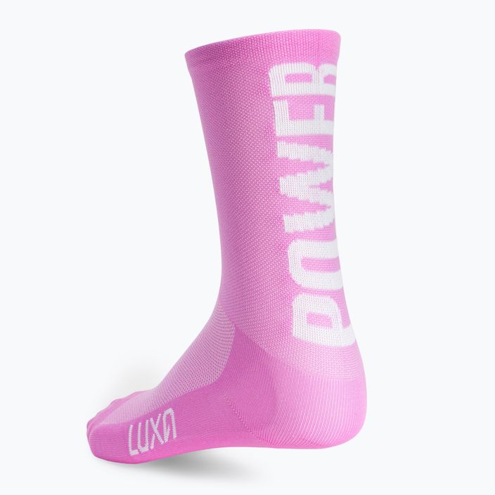 Luxa Girls Power γυναικείες κάλτσες ποδηλασίας ροζ LAM21SGPL1S 5