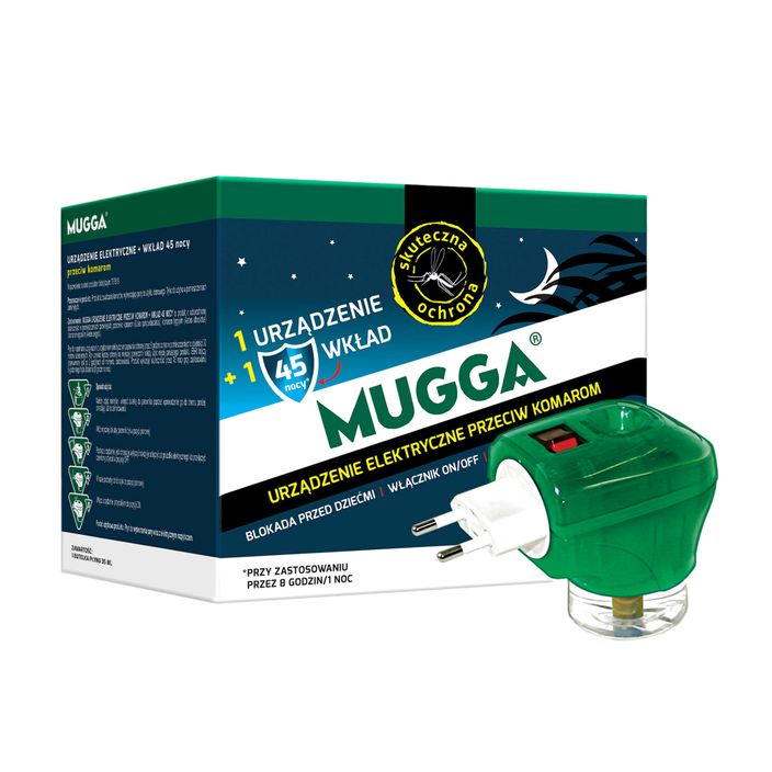 Ηλεκτροαπωθητικό επαφής κουνουπιών + επαναπλήρωση Mugga 45 νύχτες 2