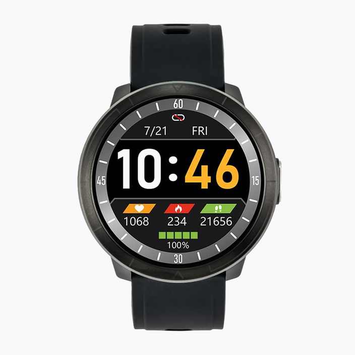 Watchmark WM18 μαύρο ρολόι σιλικόνης 2