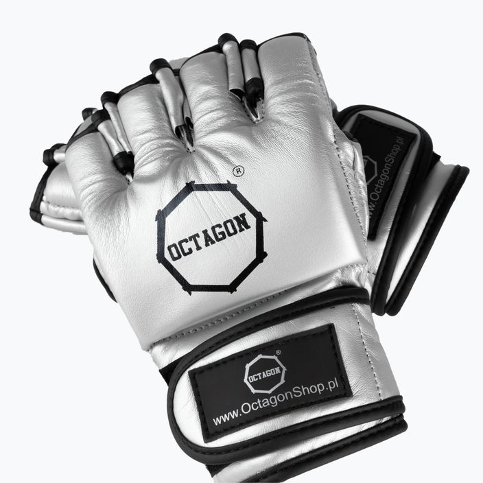Octagon MMA γάντια grappling ασημί 5