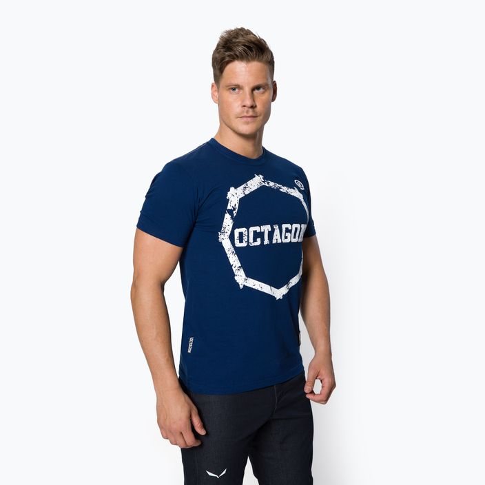 Octagon Logo Smash μπλε ανδρικό t-shirt