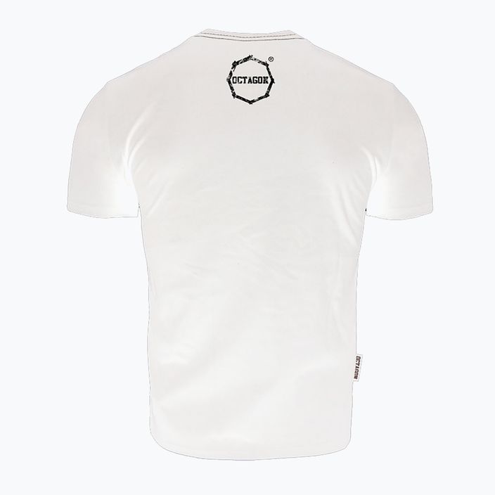 Octagon Logo Smash ανδρικό t-shirt λευκό 2
