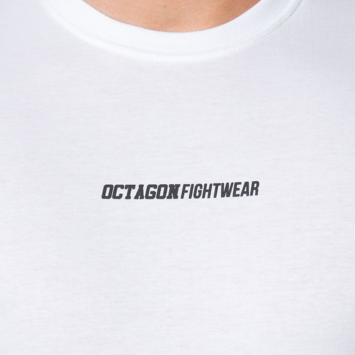 Octagon Fight Wear Small ανδρικό t-shirt λευκό 4