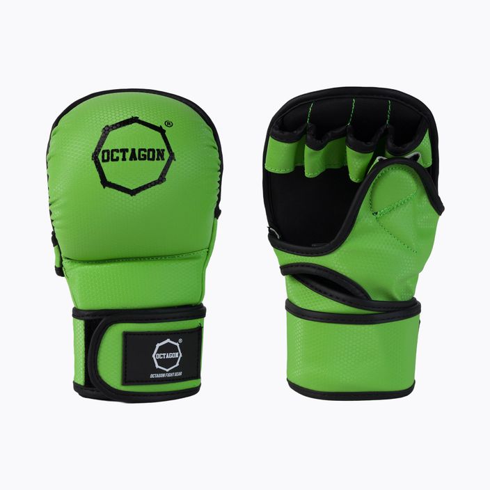 Οκτάγωνο Kevlar γάντια πάλης MMA sparring πράσινο 3