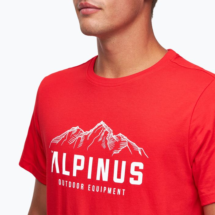 Alpinus Mountains ανδρικό t-shirt κόκκινο 4