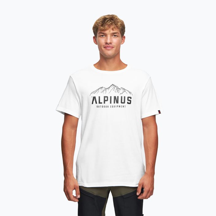 Alpinus Mountains ανδρικό t-shirt λευκό