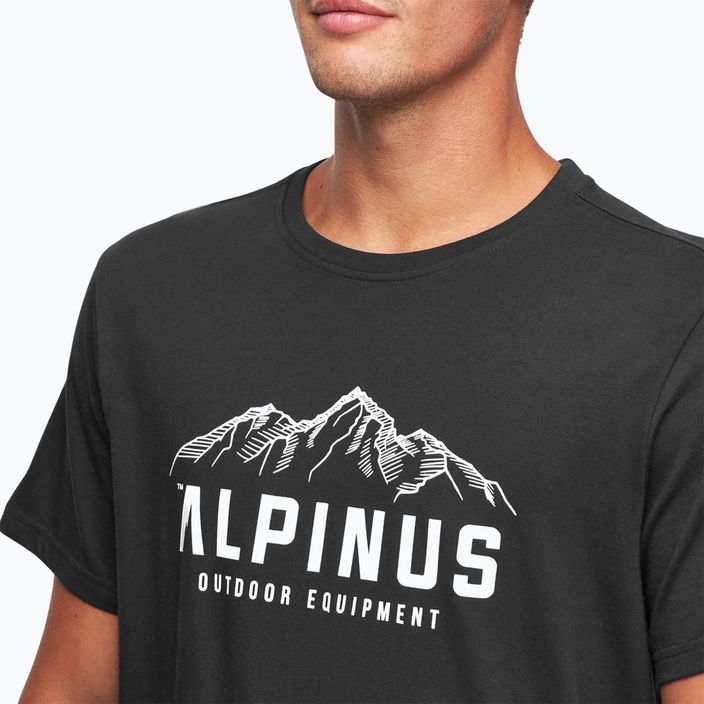 Alpinus Mountains ανδρικό t-shirt μαύρο 4