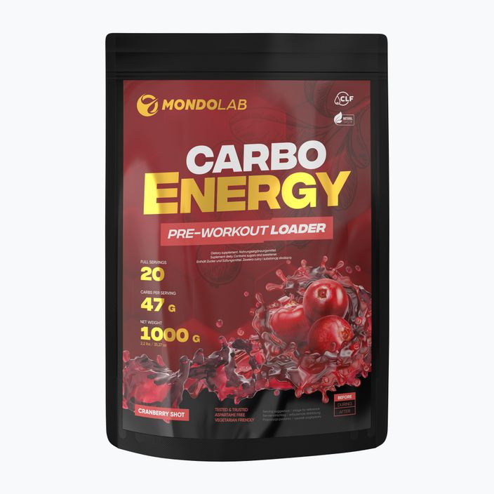 Carbo Energy MONDOLAB υδατάνθρακες 1kg cranberry MND011