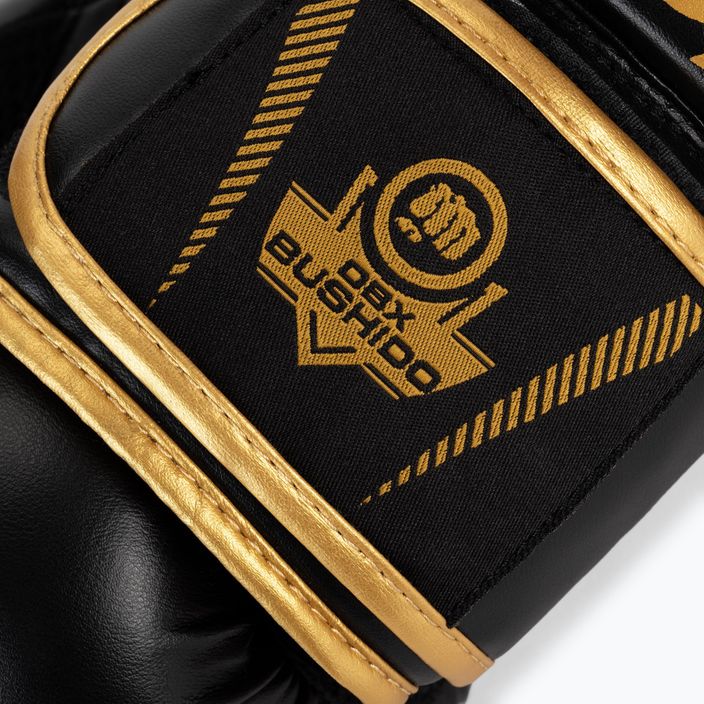 Γάντια πυγμαχίας DBX BUSHIDO "HAWK" Active Clima μαύρο και χρυσό B-2v17 5