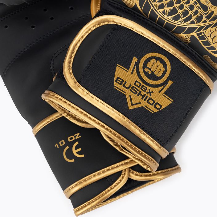 DBX BUSHIDO "Gold Dragon" γάντια πυγμαχίας χρυσά/μαύρα 4