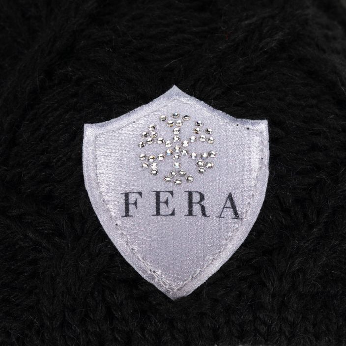 Γυναικείο χειμερινό καπέλο FERA Equestrian Swarovski Snowflake μαύρο 5.8.sn. 3