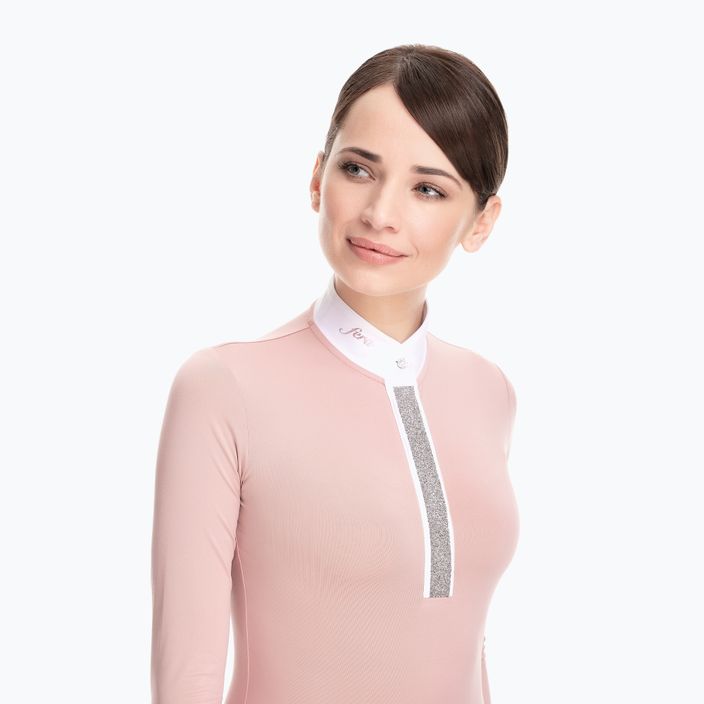 Γυναικείο αγωνιστικό μακρυμάνικο πουκάμισο FERA Equestrian Stardust ροζ 1.1.l 2