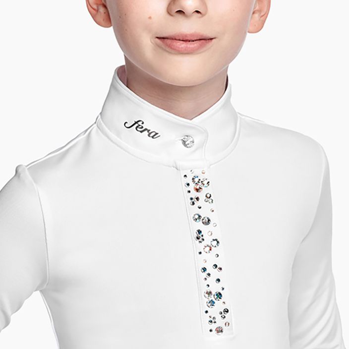 FERA Equestrian παιδικό αγωνιστικό πουκάμισο λευκό 3.1 2