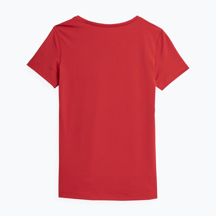 Γυναικείο προπονητικό t-shirt 4F κόκκινο 4FSS23TFTSF261-62S 2