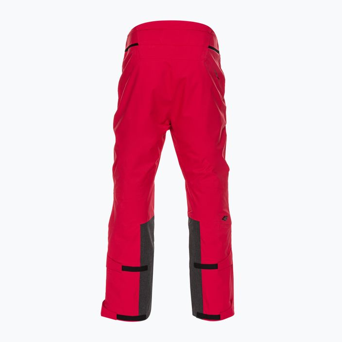 Ανδρικό παντελόνι σκι 4F M343 σκούρο κόκκινο 4