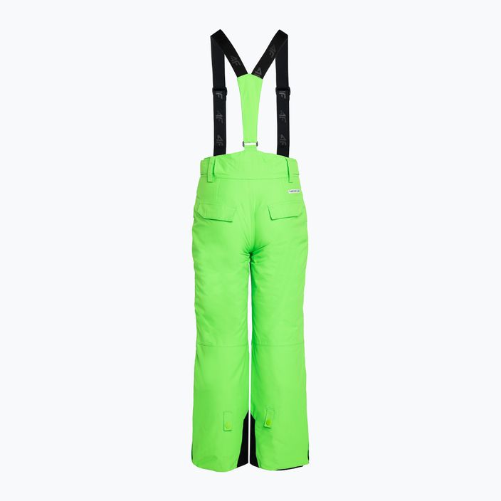 Παιδικό παντελόνι σκι 4F M360 πράσινο νέον 4