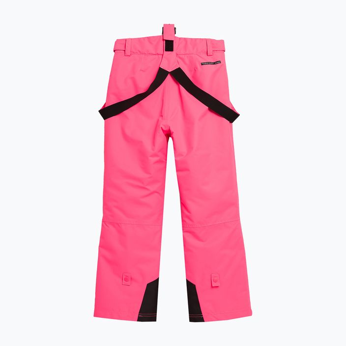 Παιδικό παντελόνι σκι 4F F353 ροζ καυτό νέον 8