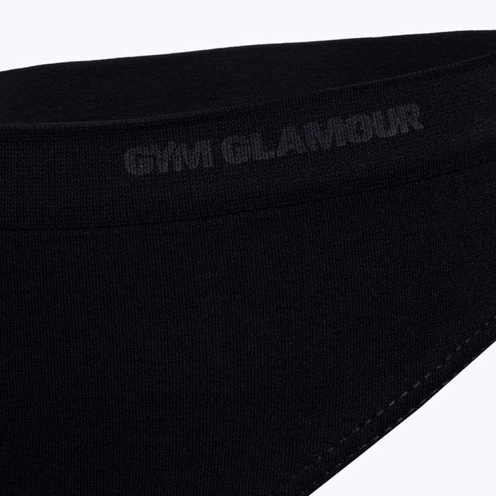 Γυναικείο Gym Glamour Thong Μαύρο 412-4 3
