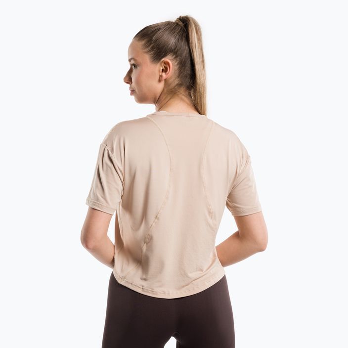 Γυναικείο μπλουζάκι προπόνησης Gym Glamour Sport Μπεζ 427 3