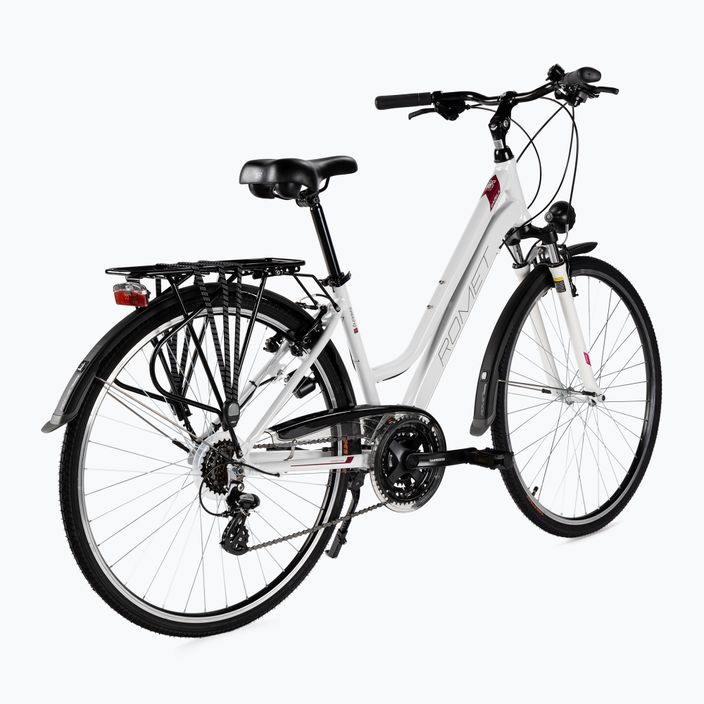 Γυναικείο ποδήλατο πεζοπορίας Romet Gazela λευκό-μωβ R23A-TRE-28-17-2866A 3