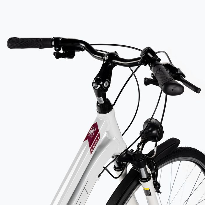 Γυναικείο ποδήλατο πεζοπορίας Romet Gazela λευκό-μωβ R23A-TRE-28-17-2866A 5