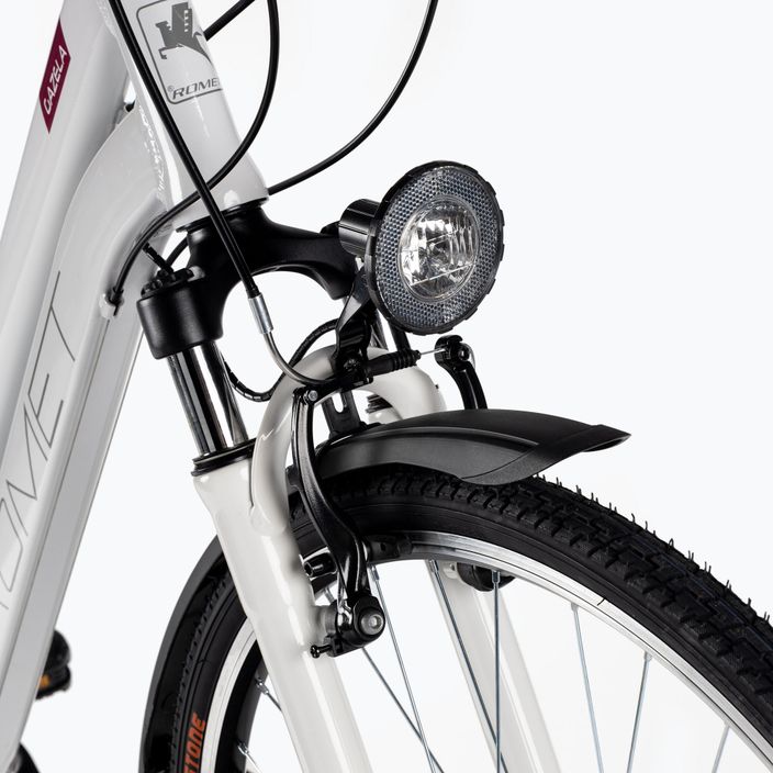 Γυναικείο ποδήλατο πεζοπορίας Romet Gazela λευκό-μωβ R23A-TRE-28-17-2866A 7