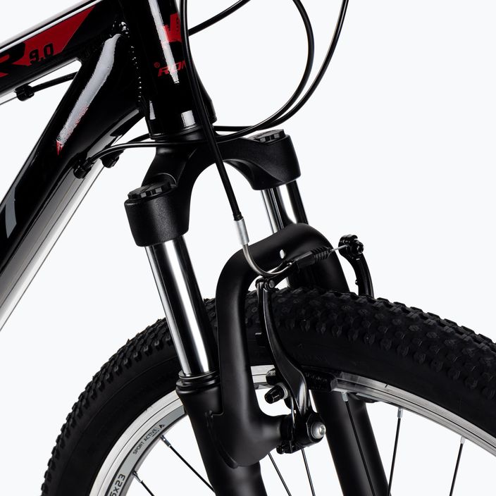 Romet Rambler 9.0 LTD ποδήλατο βουνού μαύρο/κόκκινο 7