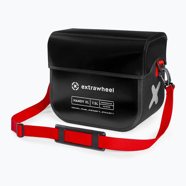 Extrawheel Handy XL 7.5L τσάντα τιμονιού ποδηλάτου μαύρο E0150 5