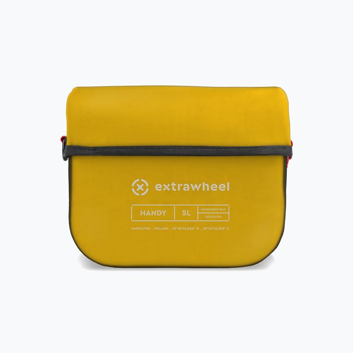 Extrawheel Handy 5L τσάντα ποδηλάτου με τιμόνι μαύρο/κίτρινο E0159 2