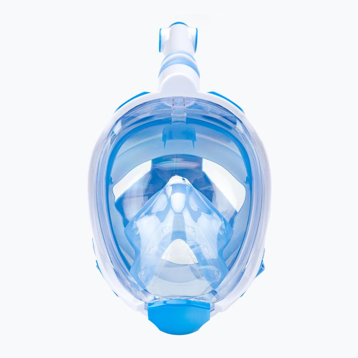 Παιδική μάσκα full face για κολύμπι με αναπνευστήρα AQUASTIC μπλε SMK-01N 2