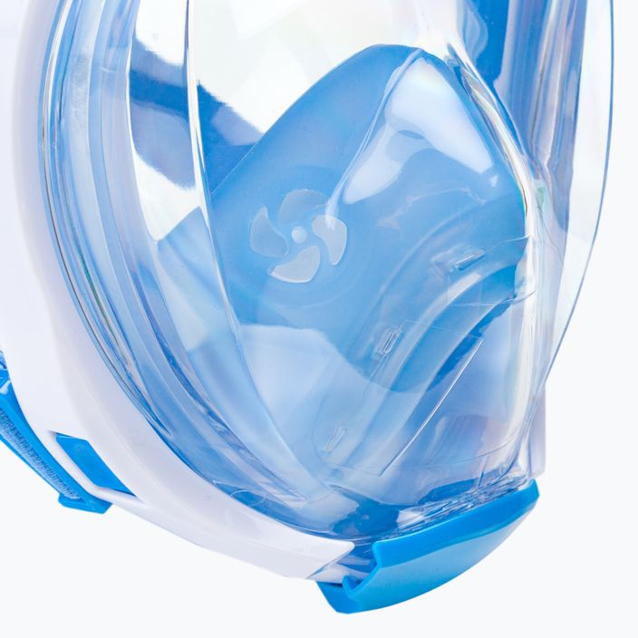 Παιδική μάσκα full face για κολύμπι με αναπνευστήρα AQUASTIC μπλε SMK-01N 6
