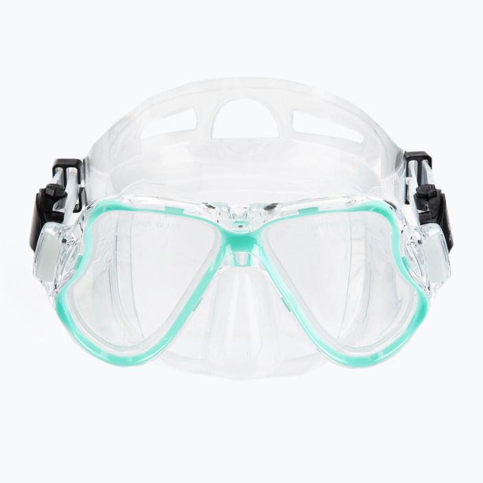 Σετ αναπνευστήρα AQUASTIC μάσκα + αναπνευστήρας μπλε MSA-01N 3