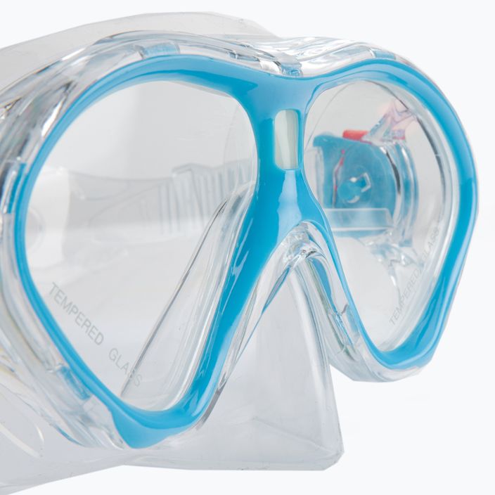 Παιδικό σετ αναπνευστήρα AQUASTIC Μάσκα + αναπνευστήρας μπλε MSK-01N 8