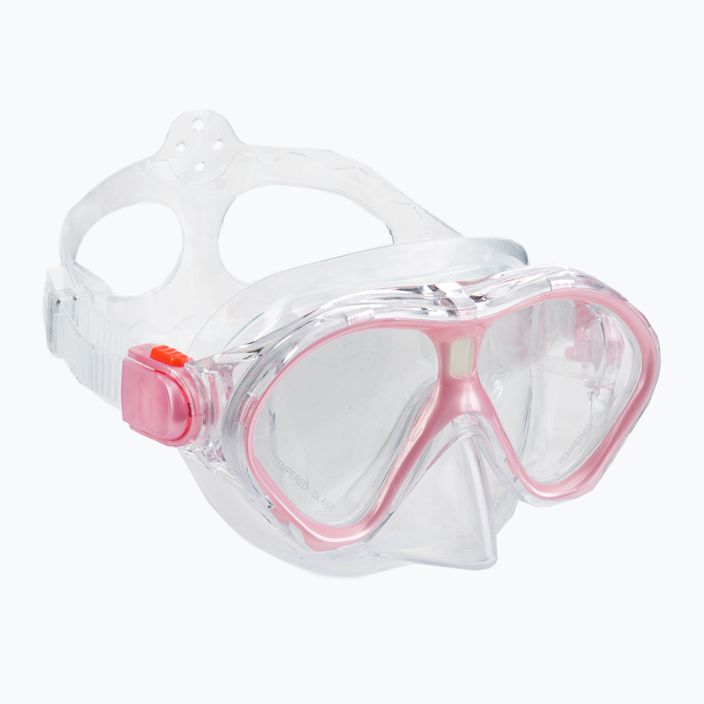 Παιδικό σετ αναπνευστήρα AQUASTIC Μάσκα + αναπνευστήρας ροζ MSK-01R 2
