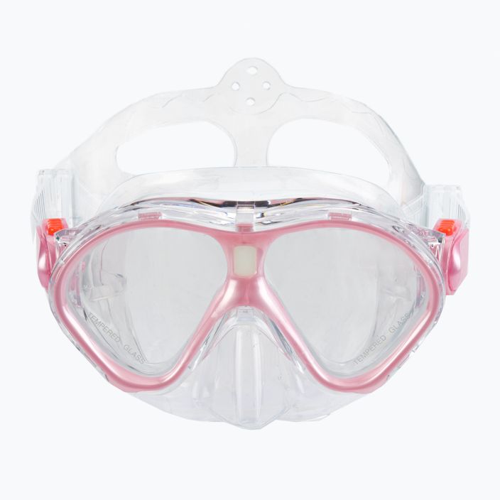 Παιδικό σετ αναπνευστήρα AQUASTIC Μάσκα + αναπνευστήρας ροζ MSK-01R 3
