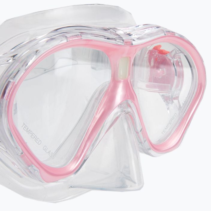 Παιδικό σετ αναπνευστήρα AQUASTIC Μάσκα + αναπνευστήρας ροζ MSK-01R 8