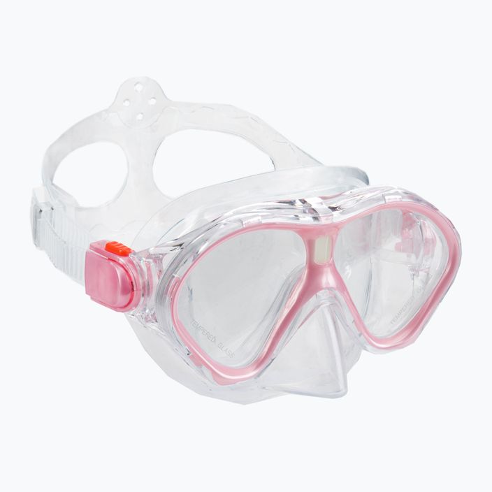 Παιδικό σετ αναπνευστήρα AQUASTIC Μάσκα + βατραχοπέδιλα + αναπνευστήρας ροζ MSFK-01SR 10