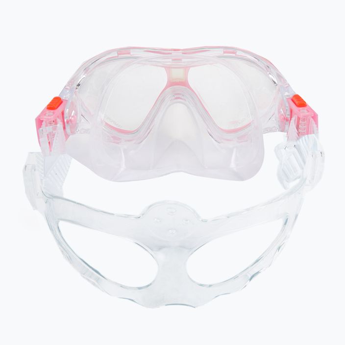 Παιδικό σετ αναπνευστήρα AQUASTIC Μάσκα + βατραχοπέδιλα + αναπνευστήρας ροζ MSFK-01SR 14