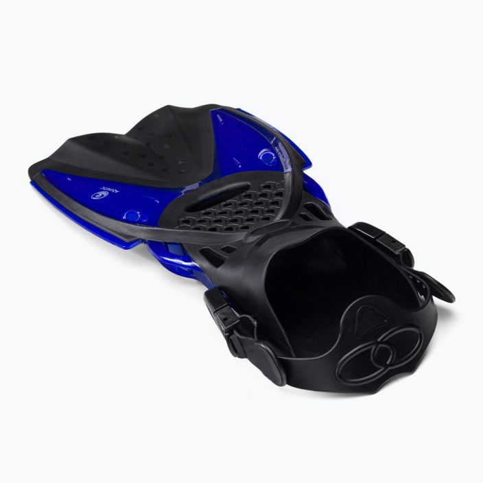 AQUASTIC σετ κατάδυσης με αναπνευστήρα Fullface μάσκα + πτερύγια μπλε SMFA-01SN 5