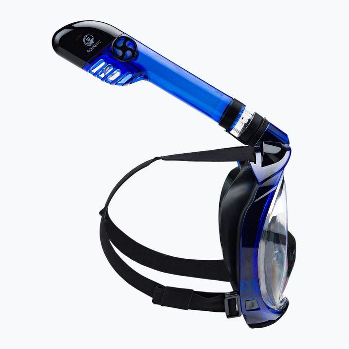 AQUASTIC σετ κατάδυσης με αναπνευστήρα Fullface μάσκα + πτερύγια μπλε SMFA-01SN 11