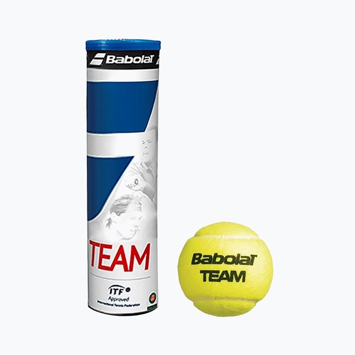 Μπαλάκια τένις Babolat Team 18 x 4 τεμάχια κίτρινα 502035 4