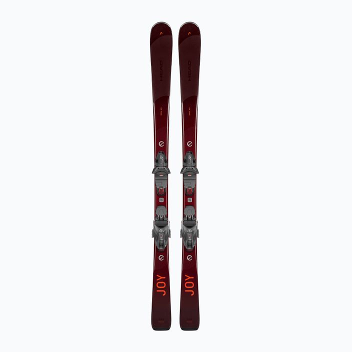 Γυναικείο σκι Downhill HEAD e-total Joy SW SLR Joy Pro + Protector SLR 11 GW σκούρο κόκκινο/πορτοκαλί