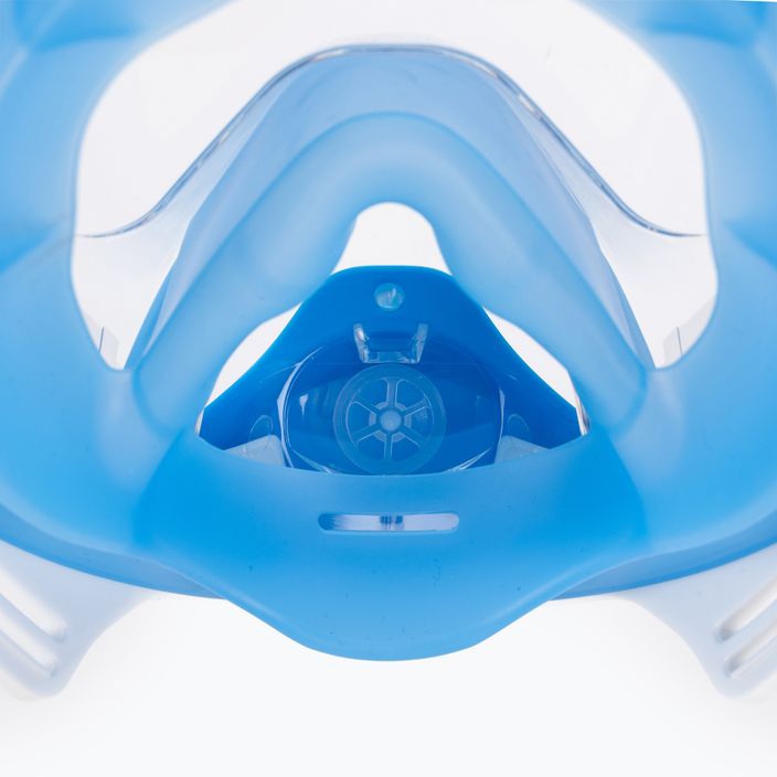 Παιδική μάσκα προσώπου για κολύμπι με αναπνευστήρα AQUASTIC KAI Jr μπλε 7