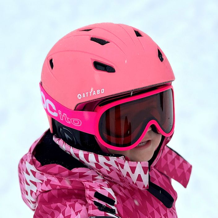 Παιδικό κράνος σκι ATTABO S200 ροζ 9